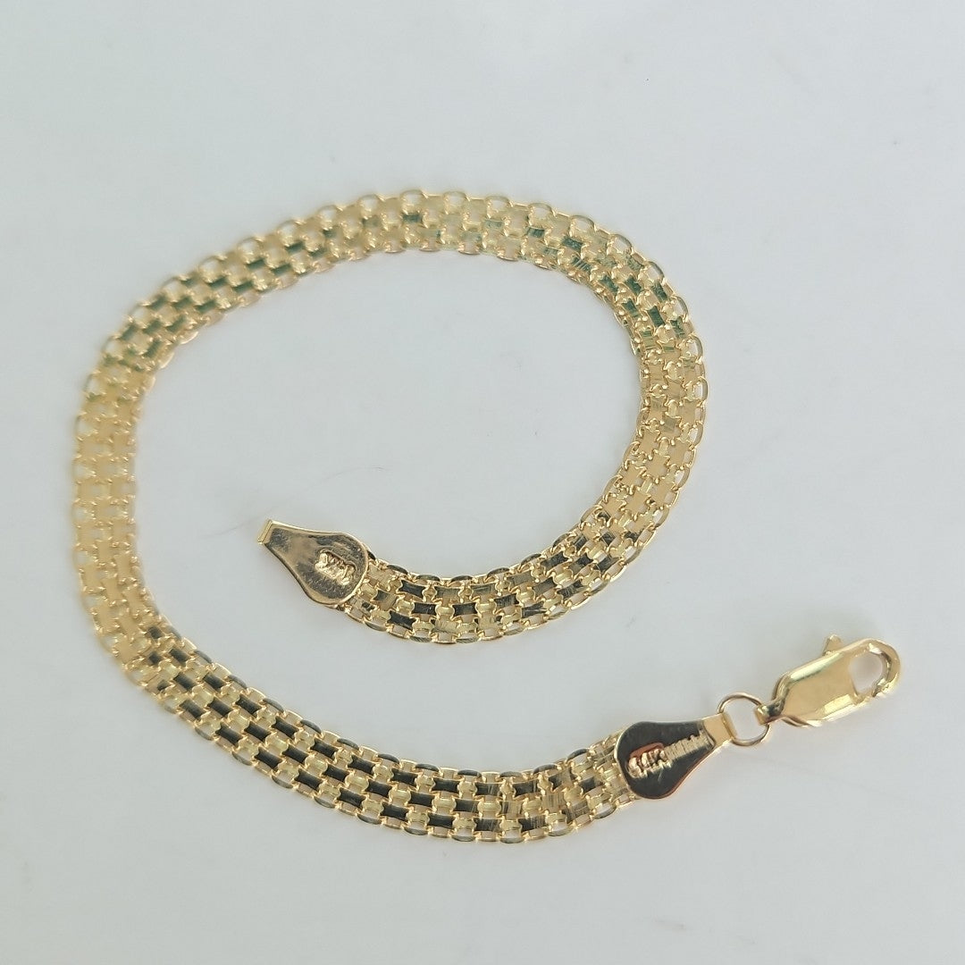 PULSERA ESPECIAL 14K 18 CM 4.4 GR (NUEVO)