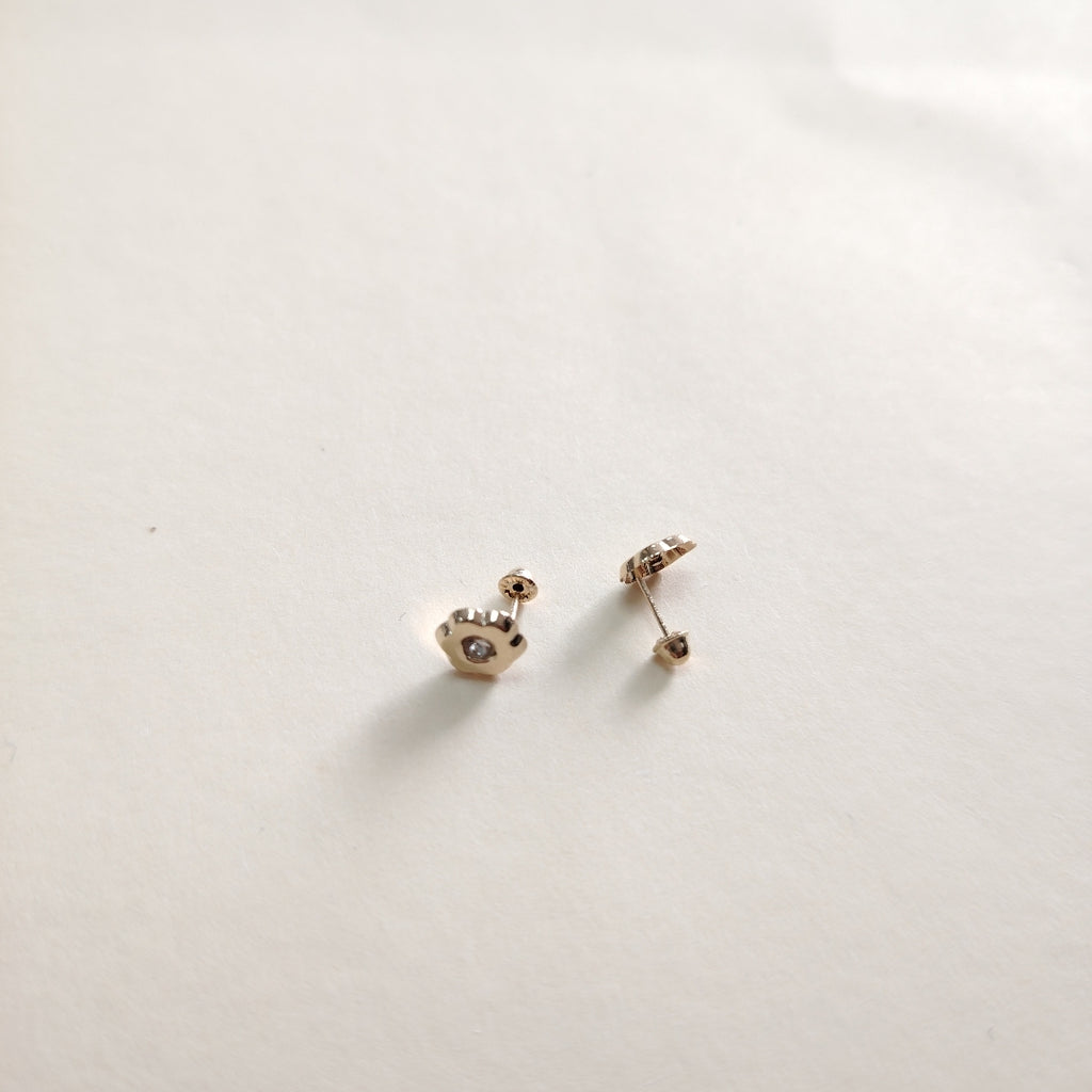 BROQUELES BROQUEL FIG FLOR C CIRCONIA 14K 0.2581 GR (NUEVO)