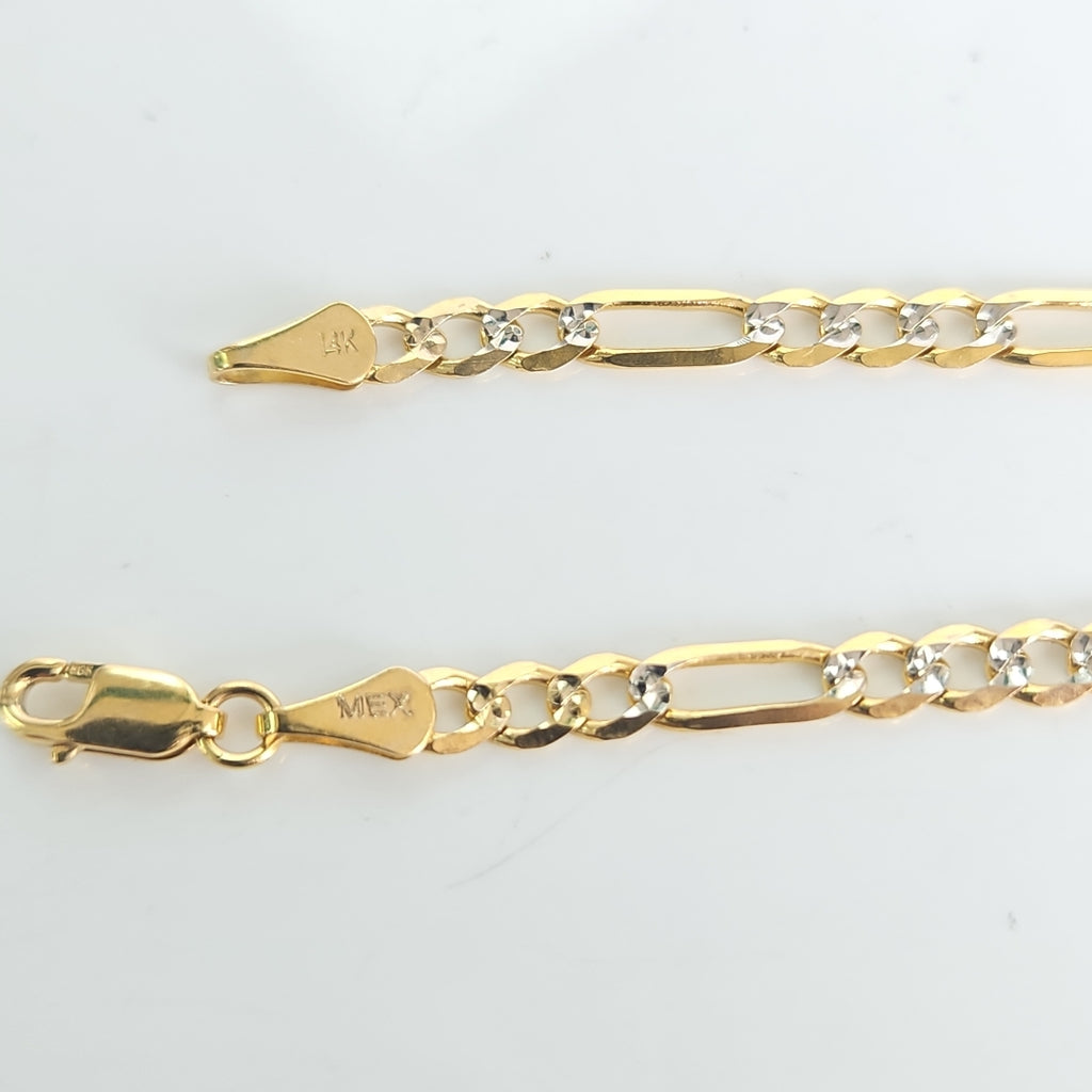 PULSERA 3X1 14K 21 CM 4.6 GR (NUEVO)
