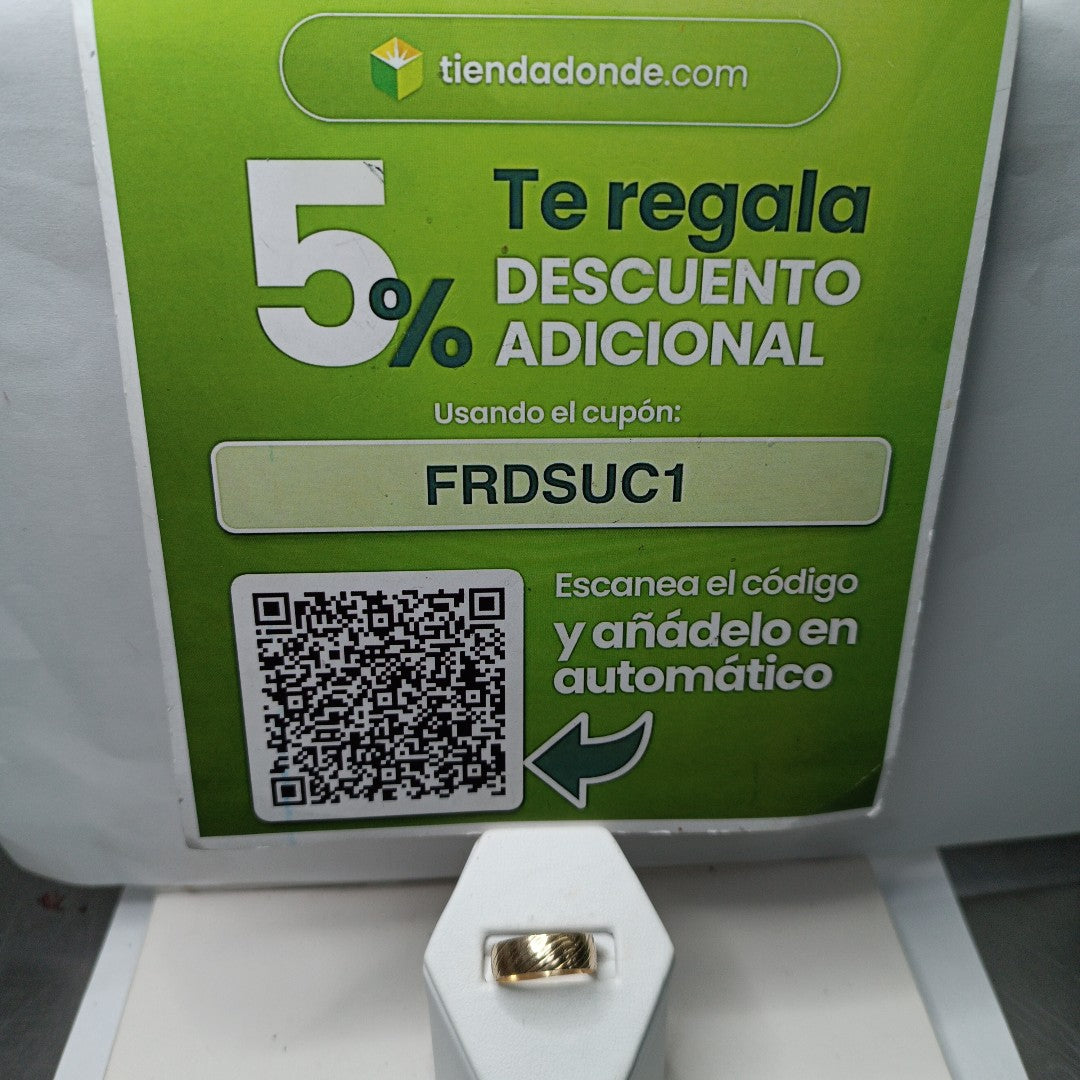 ARGOLLA ORO 14 K 1.8 GRMS (SEMINUEVO)