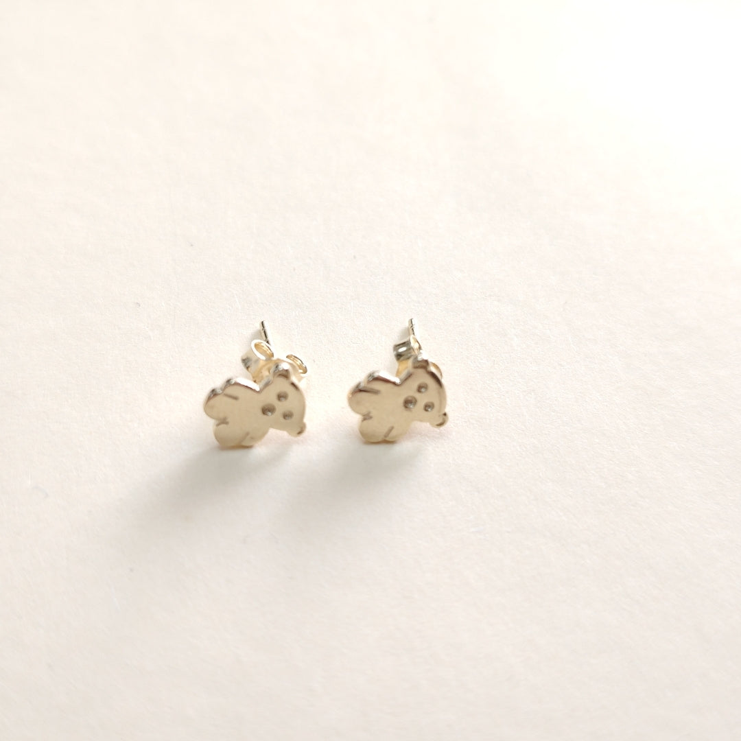 BROQUELES ORO 14K 1 (NUEVO)