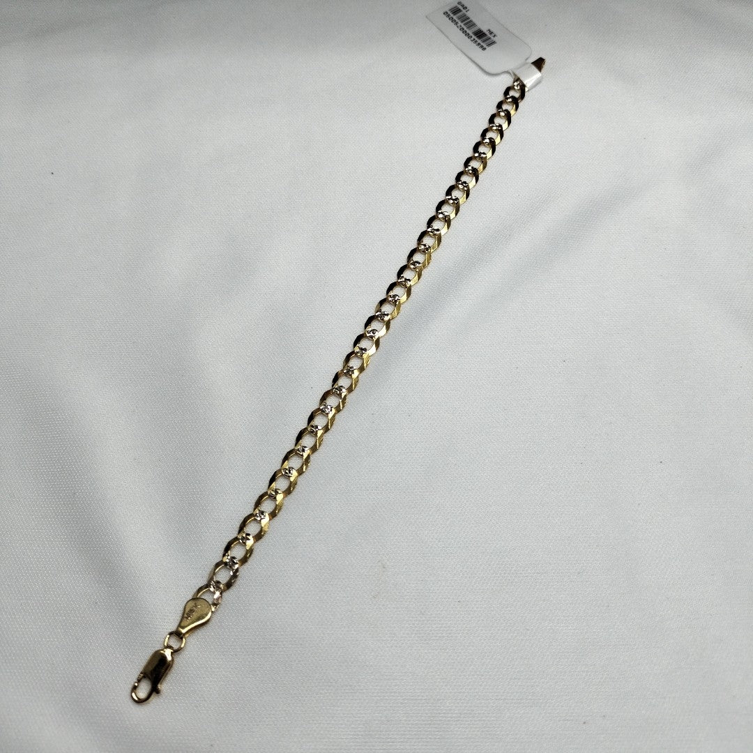 PULSERA BARBADA 14K 21 CM 5.6 GR (NUEVO)
