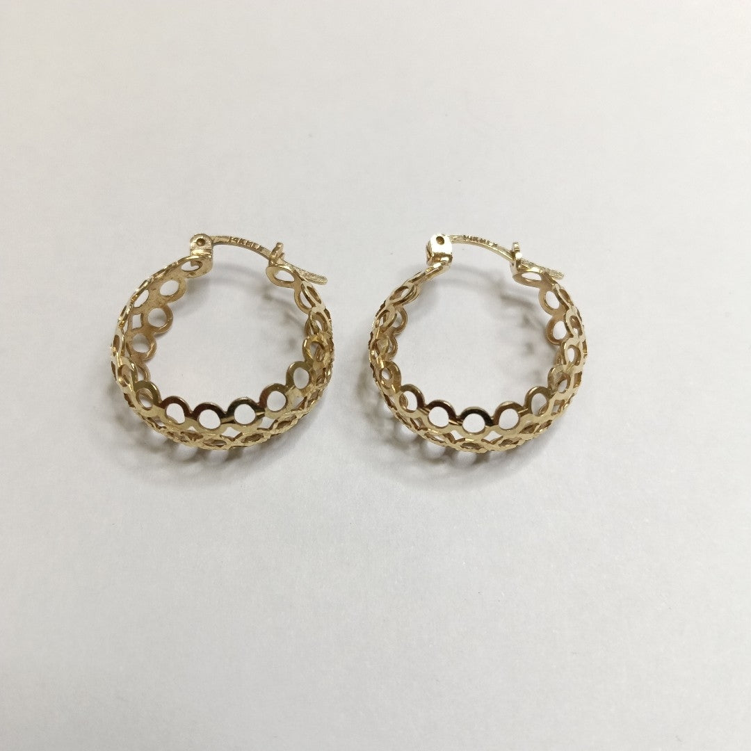ARRACADAS PAR ORO 14 K 2.3 GRMS (SEMINUEVO)