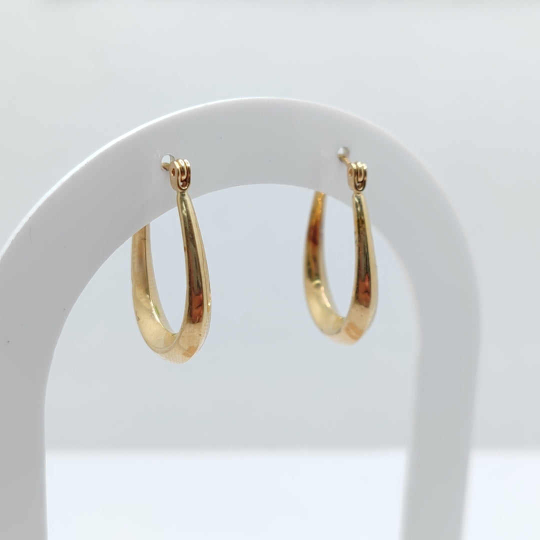 ARRACADAS PAR ORO 14 K 1.5 GRMS (SEMINUEVO)