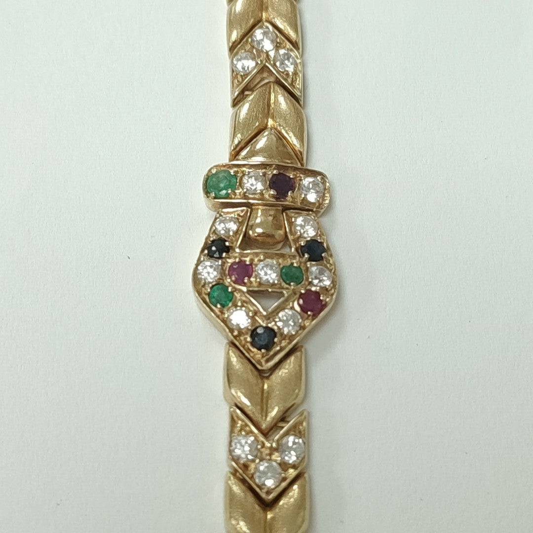 PULSERA,PULSERA RIGIDA ORO 14 K 14,10 GRMS (SEMINUEVO)