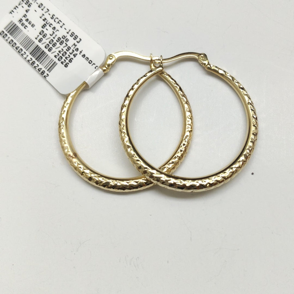 ARRACADAS PAR ORO 14 K 2.6 GRMS (SEMINUEVO)