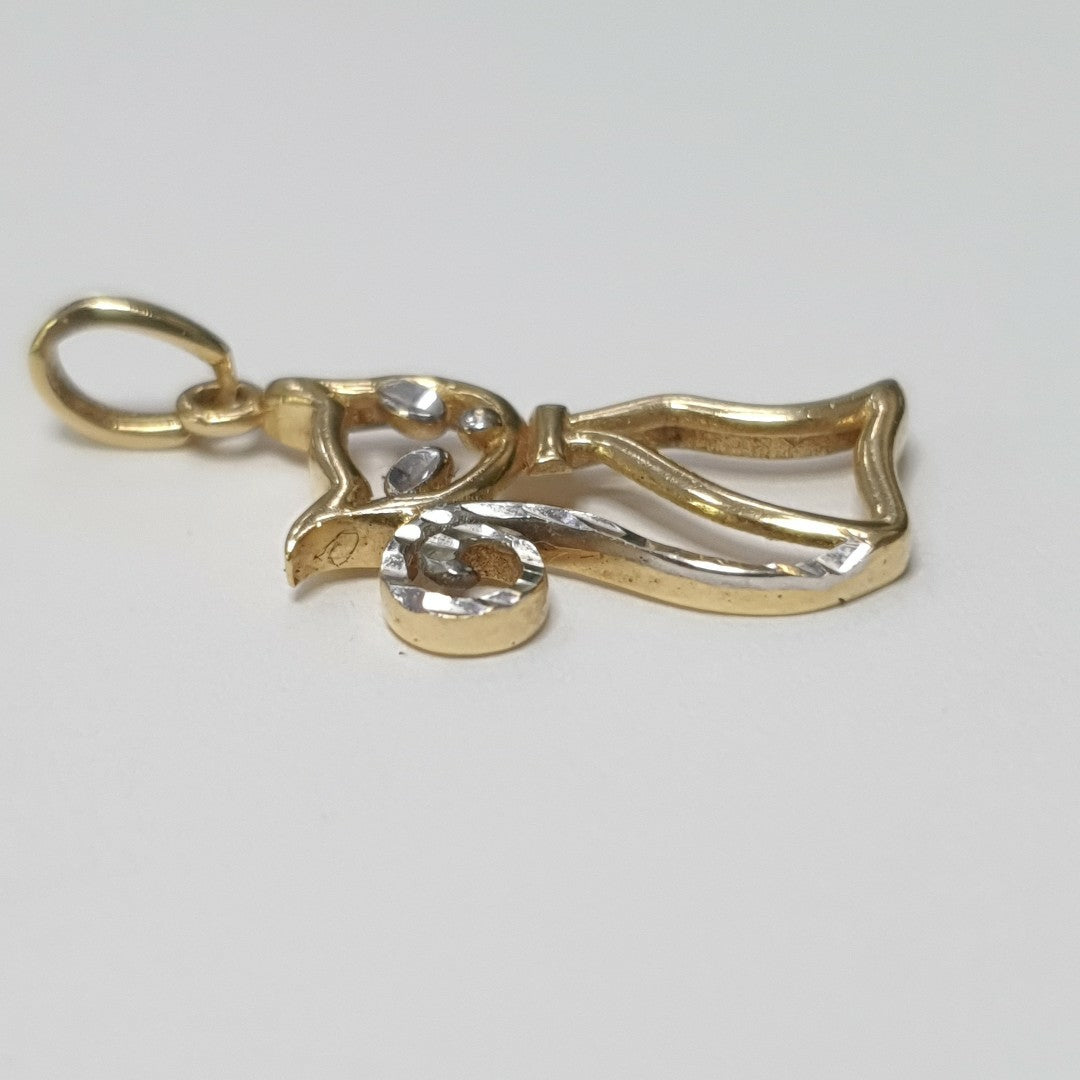 DIJE ORO,RODIADO 14 K 1,60 GRMS (SEMINUEVO)