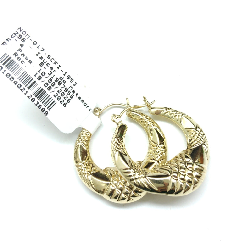 ARRACADAS PAR ORO 14 K 3.3 GRMS (SEMINUEVO)