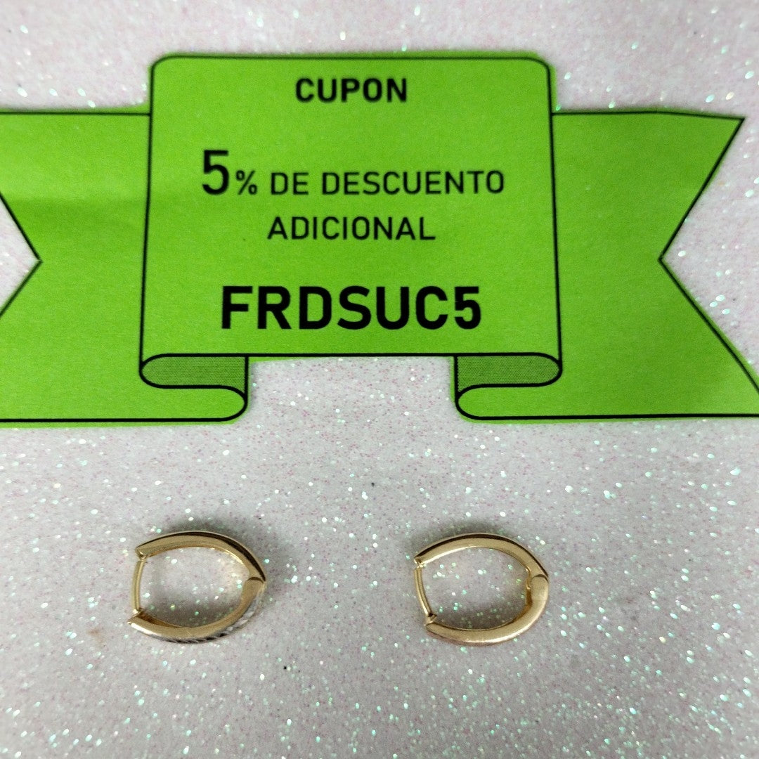 HUGGIES ORO 14K 1.1 (NUEVO)