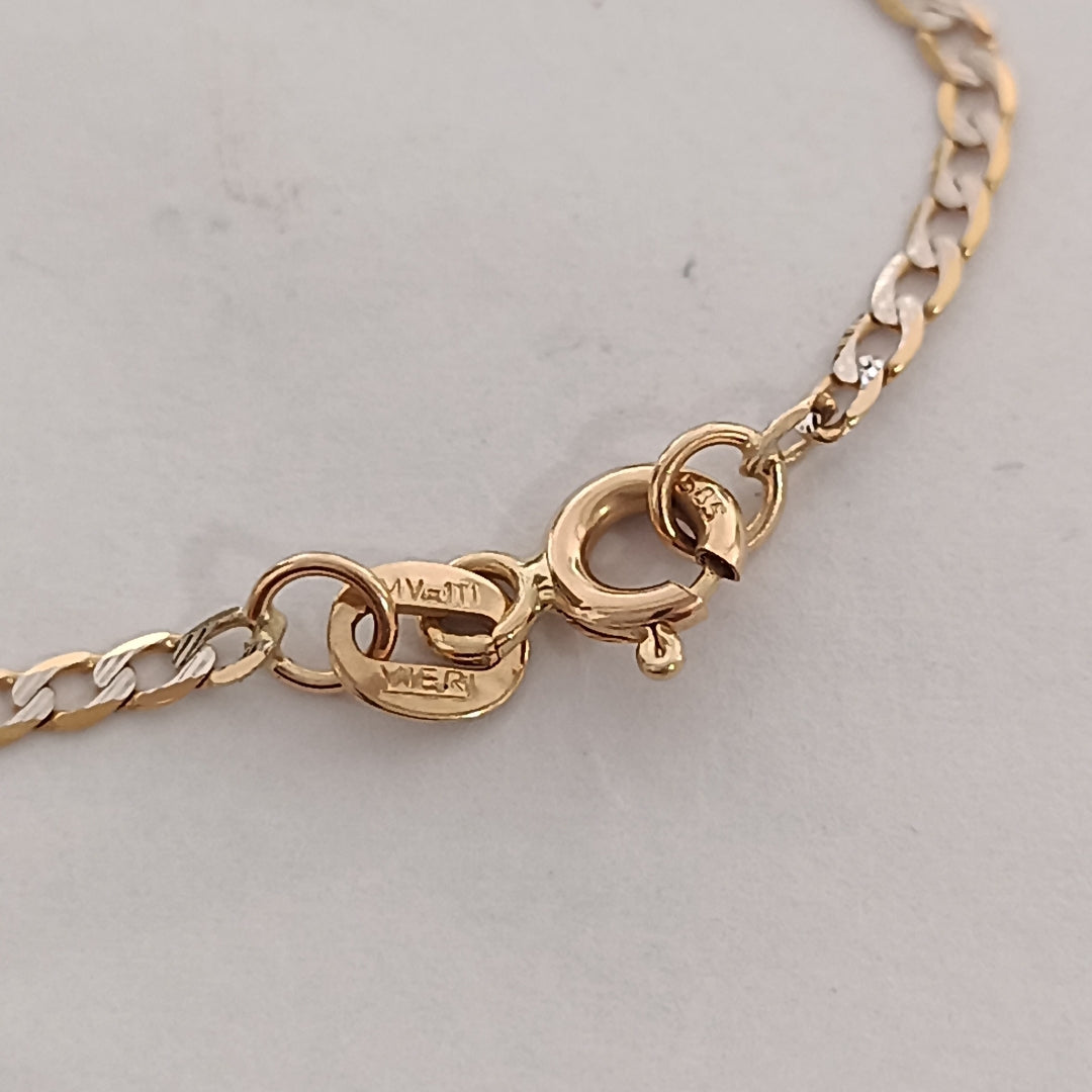CADENA ORO, RODIADO 14 K 2.7 GRMS (SEMINUEVO)