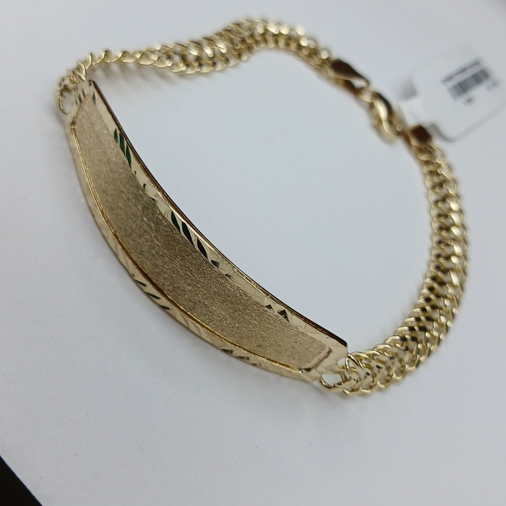PULSERA TEJIDO ESCLAVA CHINO 14K 21 CM 10.4 GR (NUEVO)