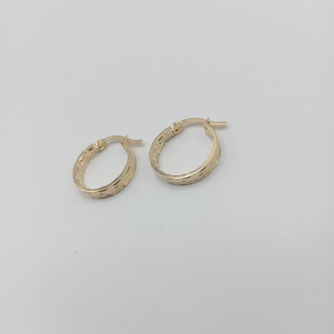 ARETES ARRACADAS FIG GRECAS 14K 1.7 GR (NUEVO)