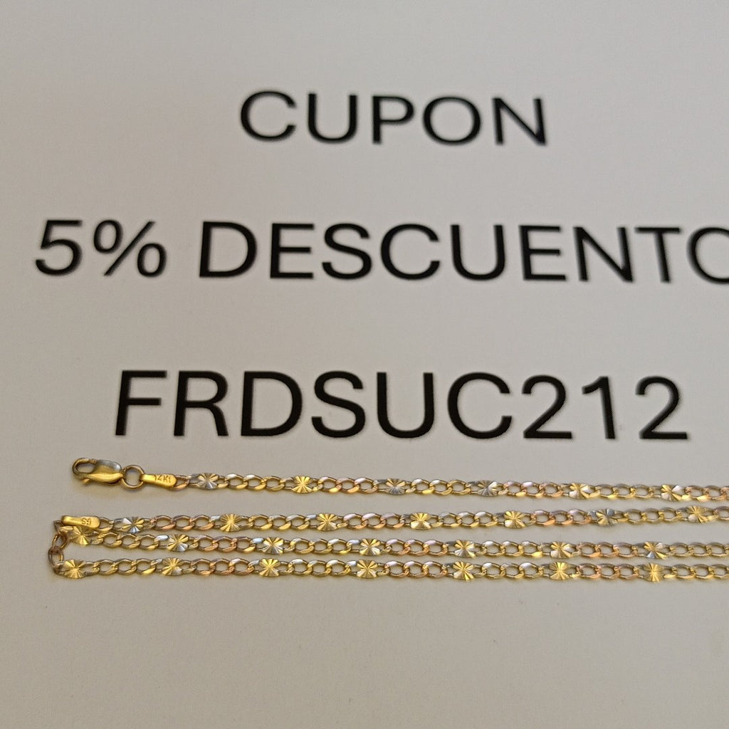 CADENA ORO COMBINADO 14 K 4.5 GRMS (SEMINUEVO)