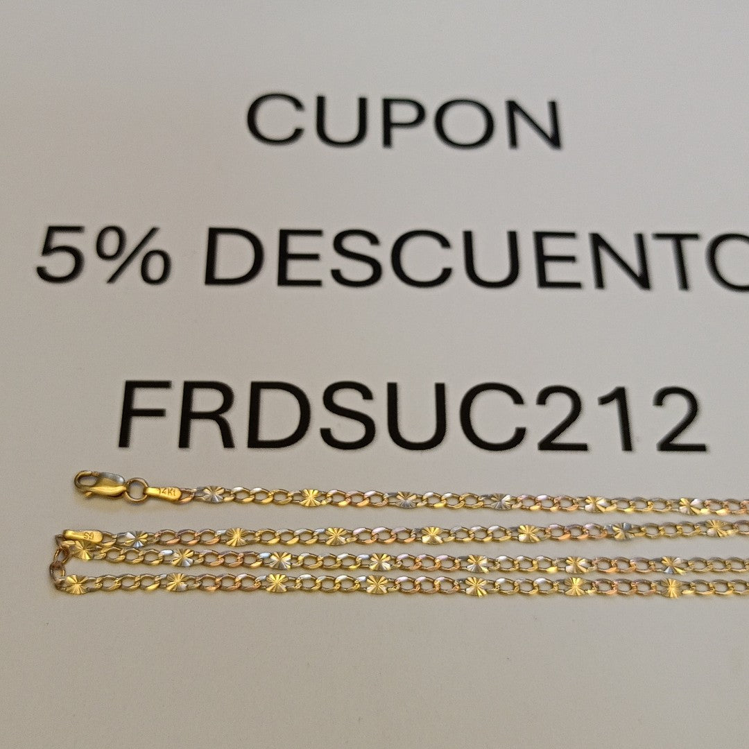 CADENA ORO COMBINADO 14 K 4.5 GRMS (SEMINUEVO)