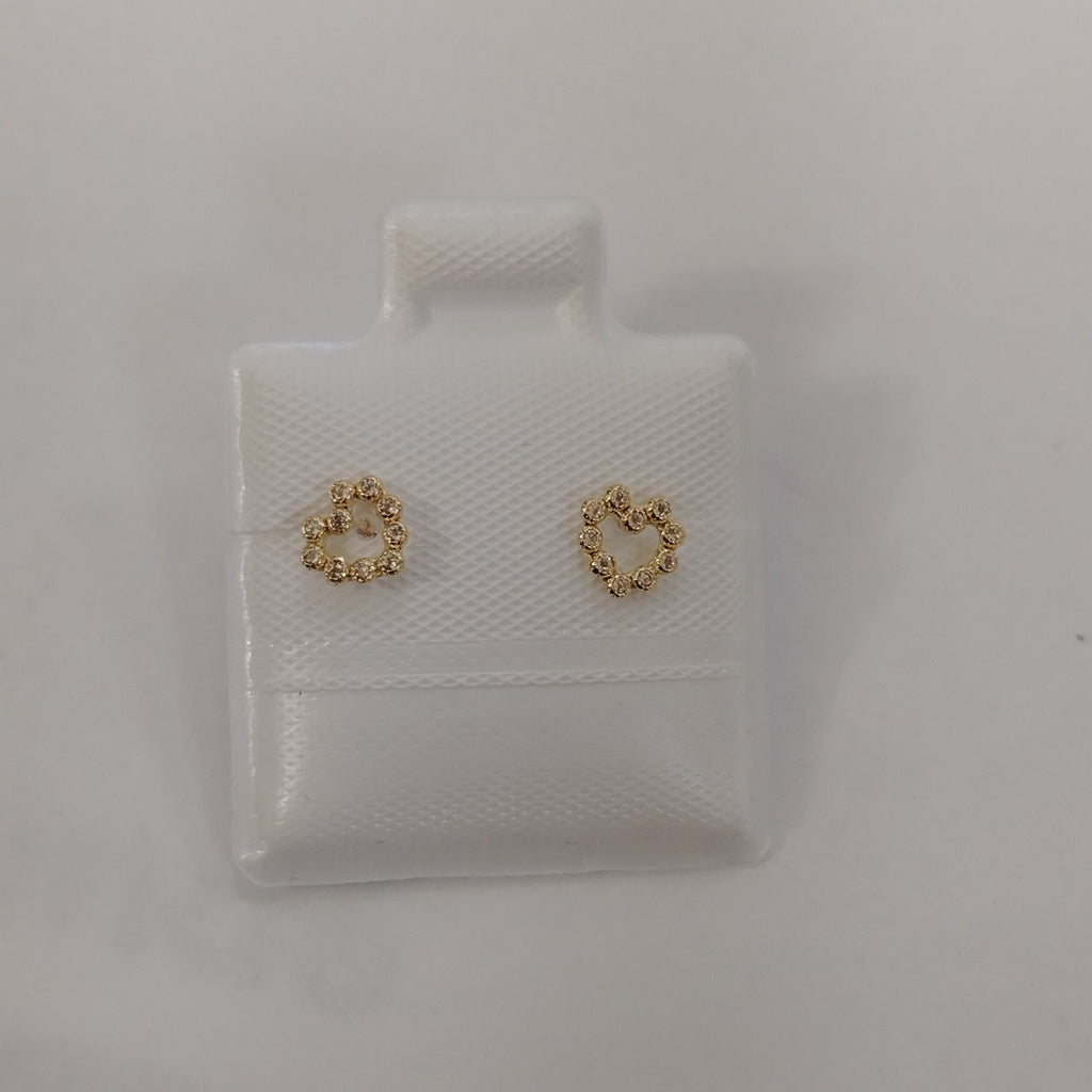 BROQUELES BROQUEL FIG CORAZON 14K 0.23 GR (NUEVO)