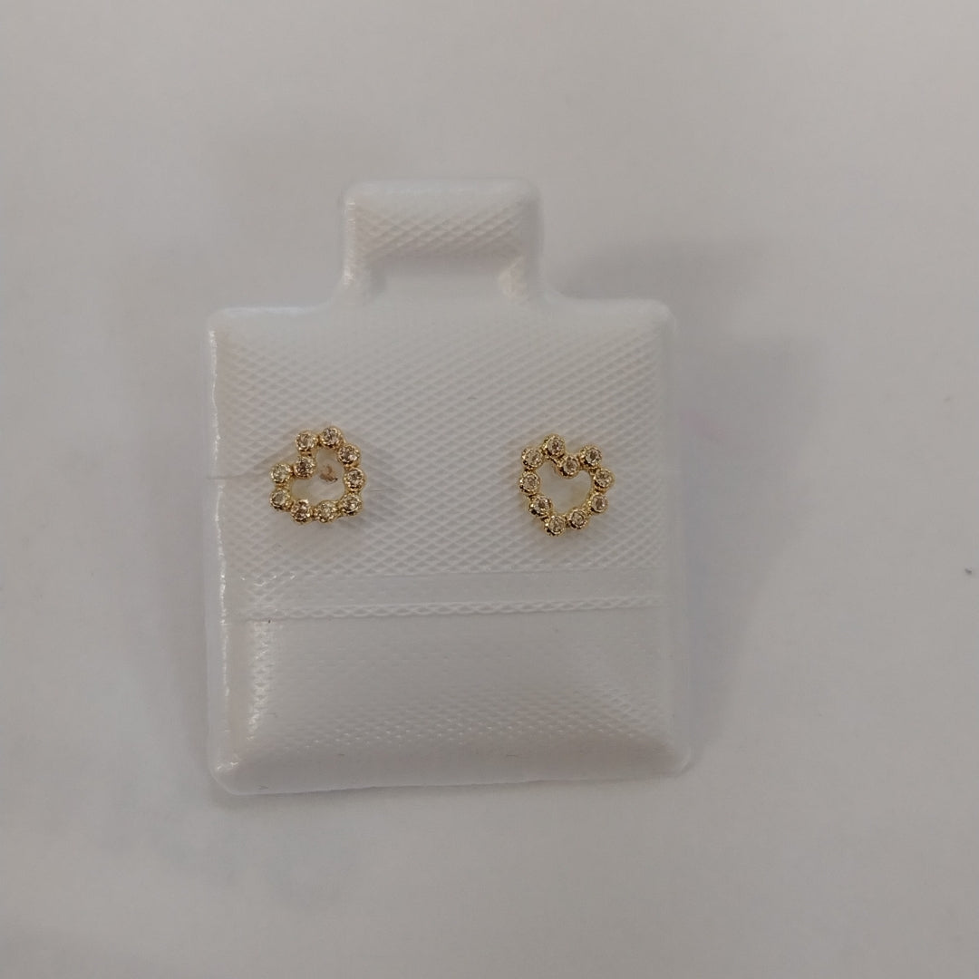 BROQUELES BROQUEL FIG CORAZON 14K 0.23 GR (NUEVO)