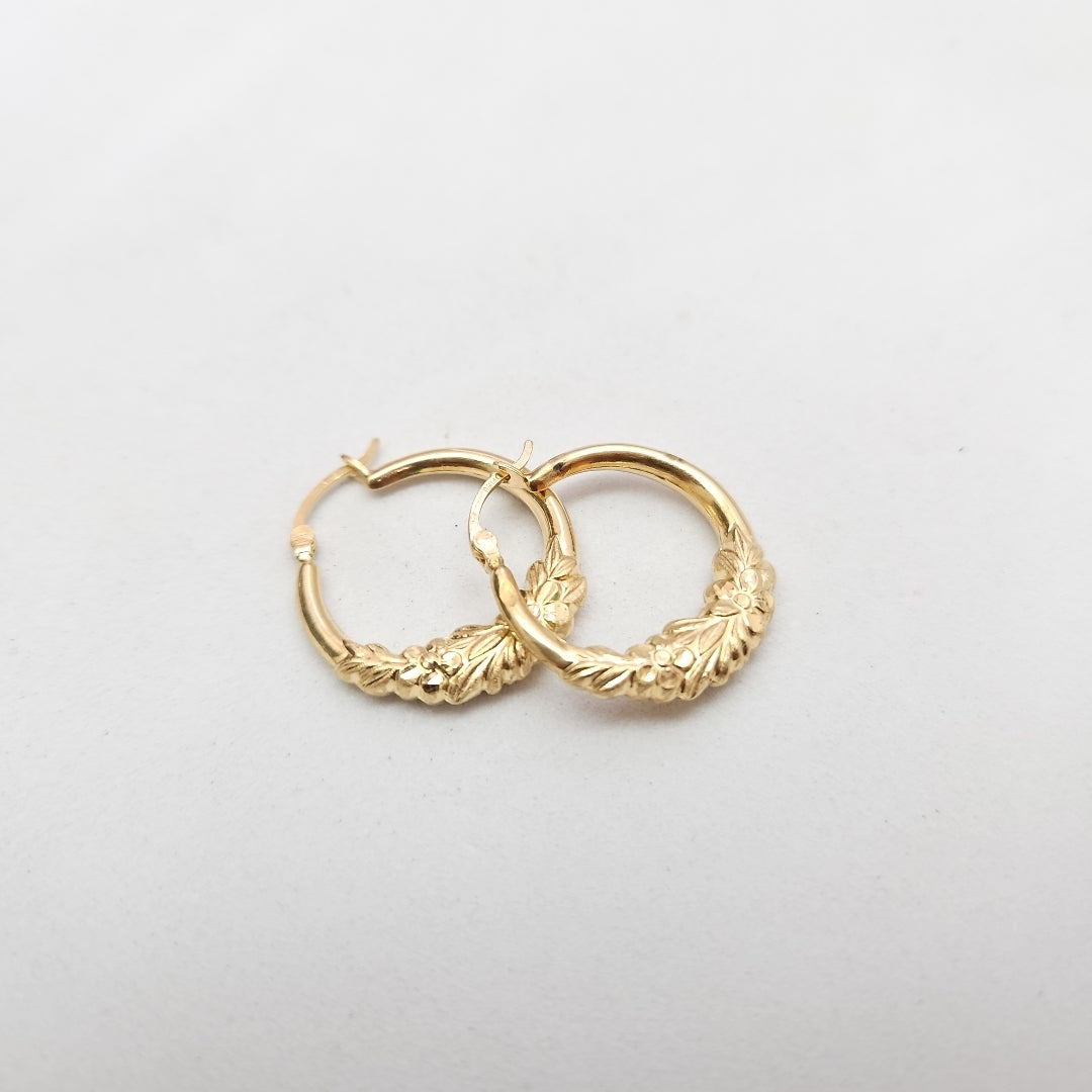 ARRACADAS PAR ORO 14 K 2,60 GRMS (SEMINUEVO)