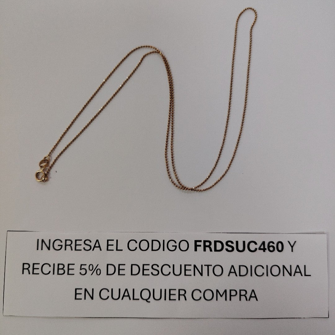 CADENA ORO 10 K 1.8 GRMS (SEMINUEVO)