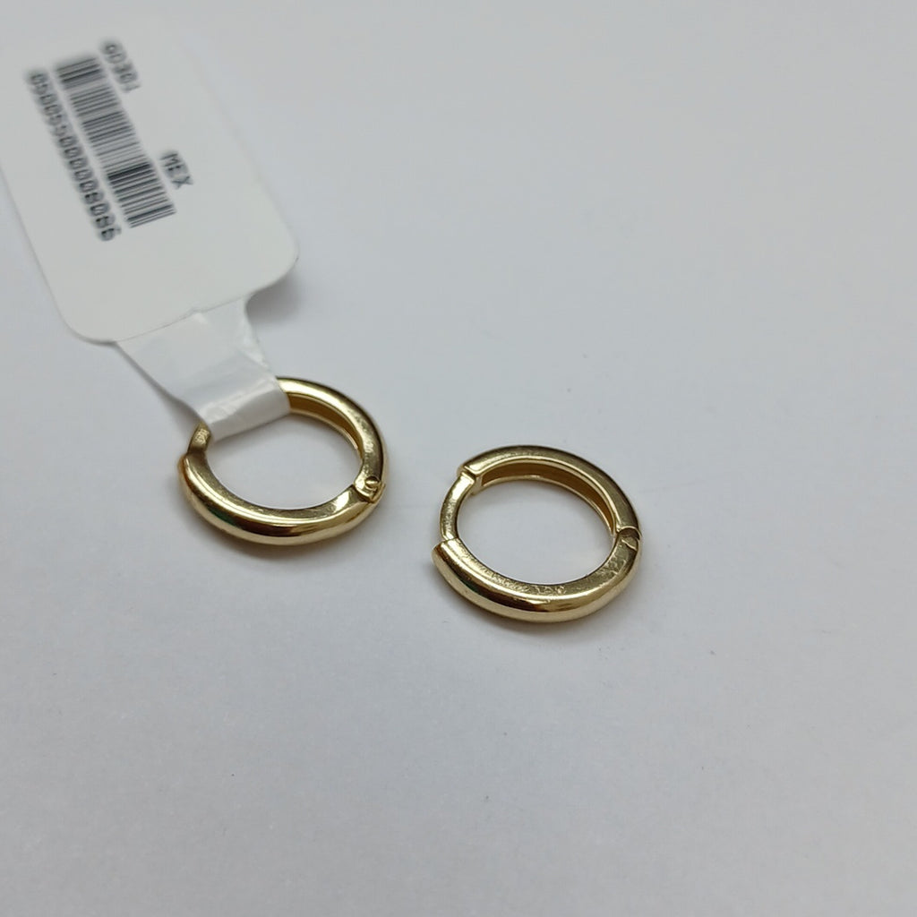 ARETES ARRACADAS LISAS 10K 1.2 GR (NUEVO)