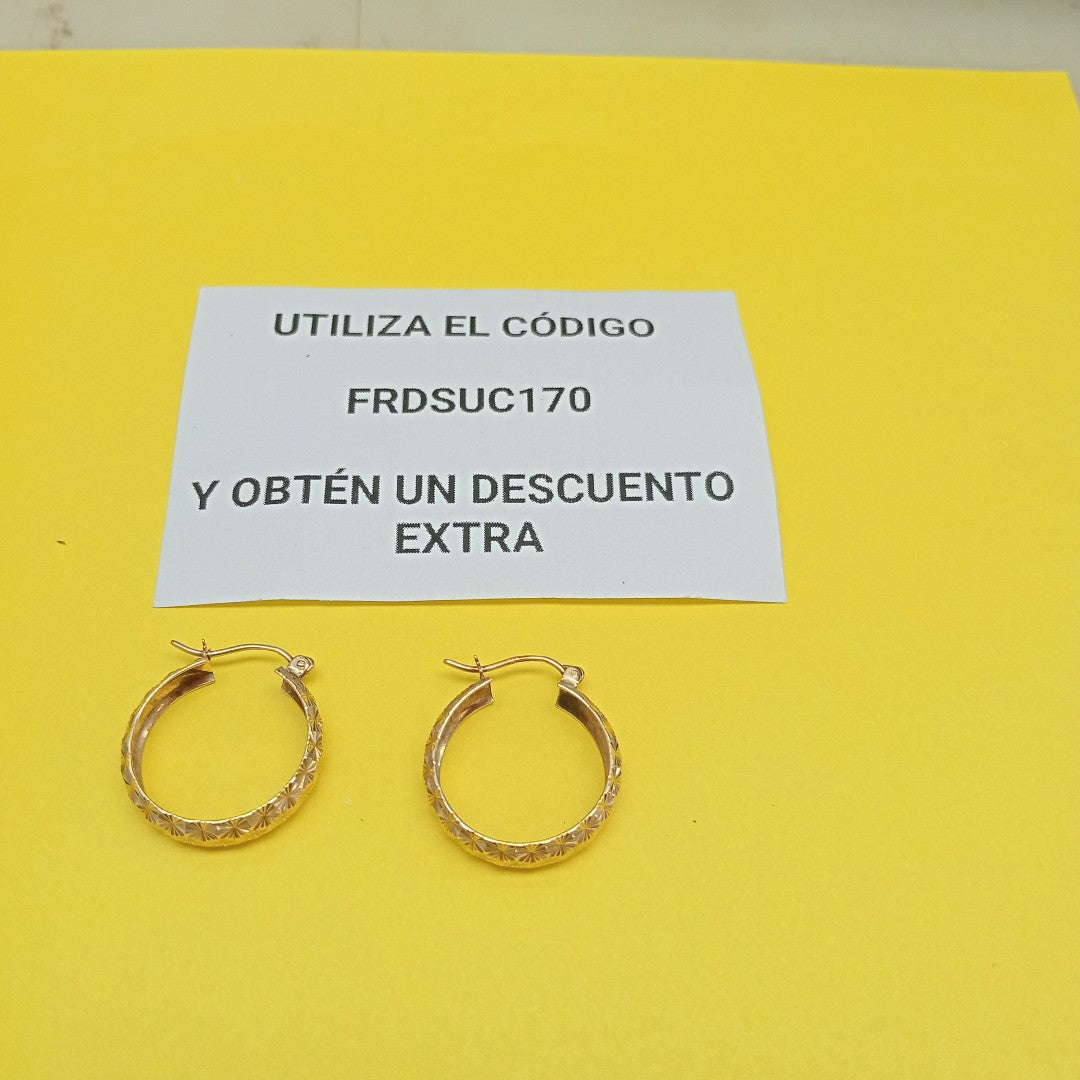 ARRACADAS PAR ORO 10 K 2.5 GRMS (SEMINUEVO)