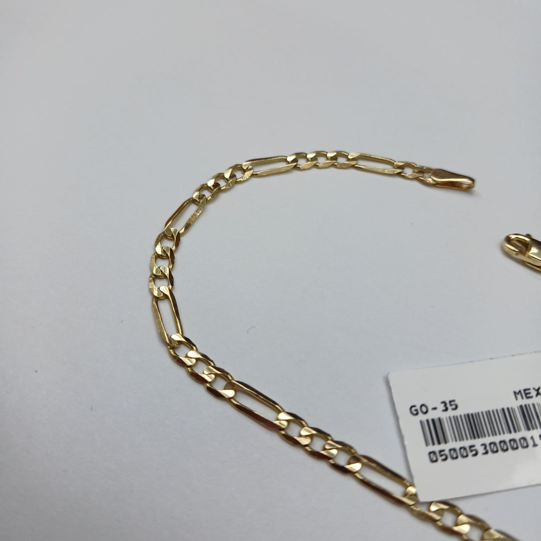 PULSERA TEJIDO 3X1 14K 18 CM 2.6 GR (NUEVO)