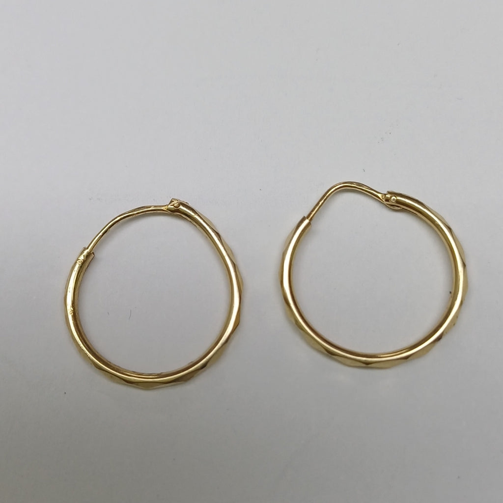 ARRACADAS PAR ORO 14 K 1.2 GRMS (SEMINUEVO)