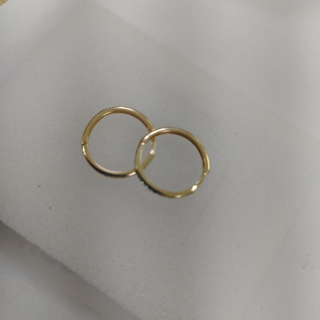 ARETES ARRACADAS C CIRCONIAS 14K 2 GR (NUEVO)