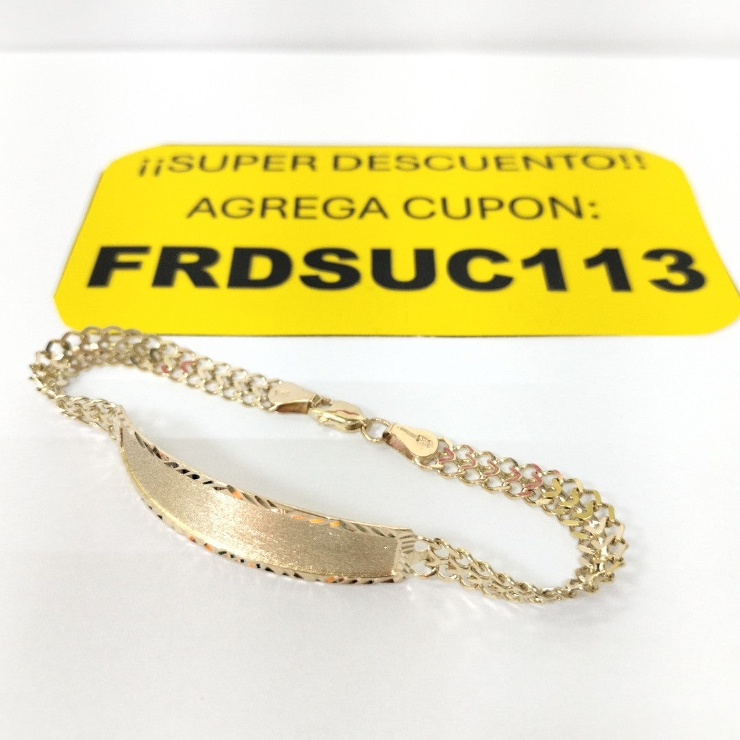 PULSERA ESCLAVA CHINO 14K 21 CM 9.8 GR (NUEVO)