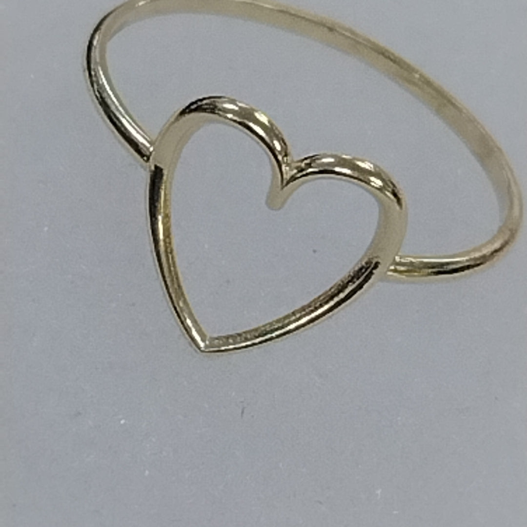 ANILLOS ANILLITO FIG CORAZON 10K TALLA 9 0.8 GR (NUEVO)