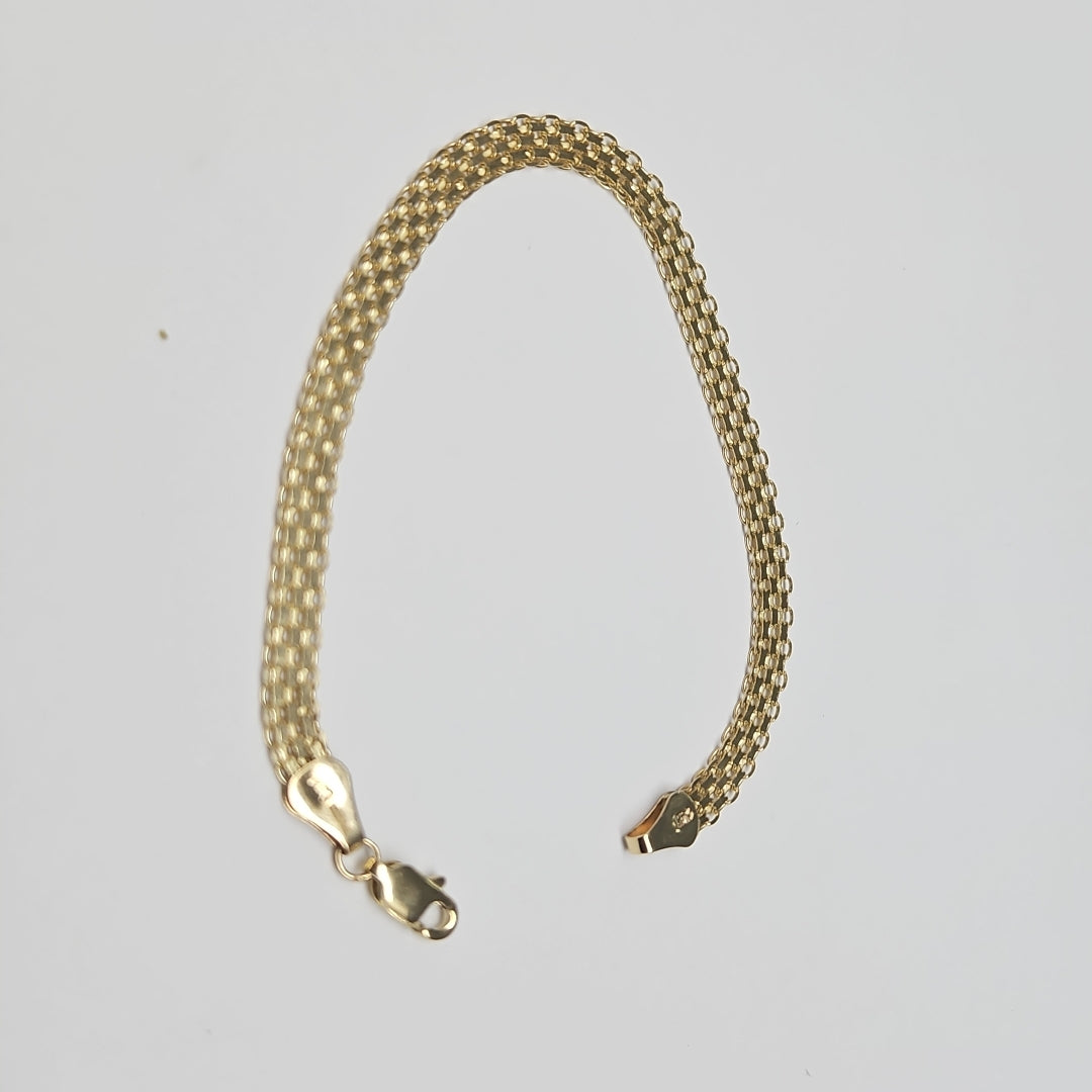PULSERA ESPECIAL 14K 18 CM 4.4 GR (NUEVO)