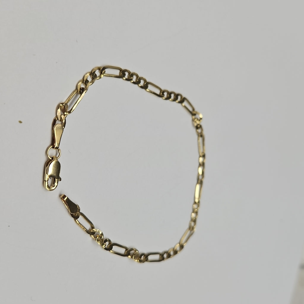 PULSERA TEJIDO 3X1 14K 18 CM 2.6 GR (NUEVO)