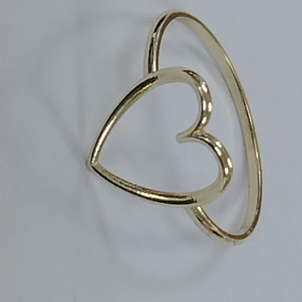 ANILLOS ANILLITO FIG CORAZON 10K TALLA 8 0.8 GR (NUEVO)