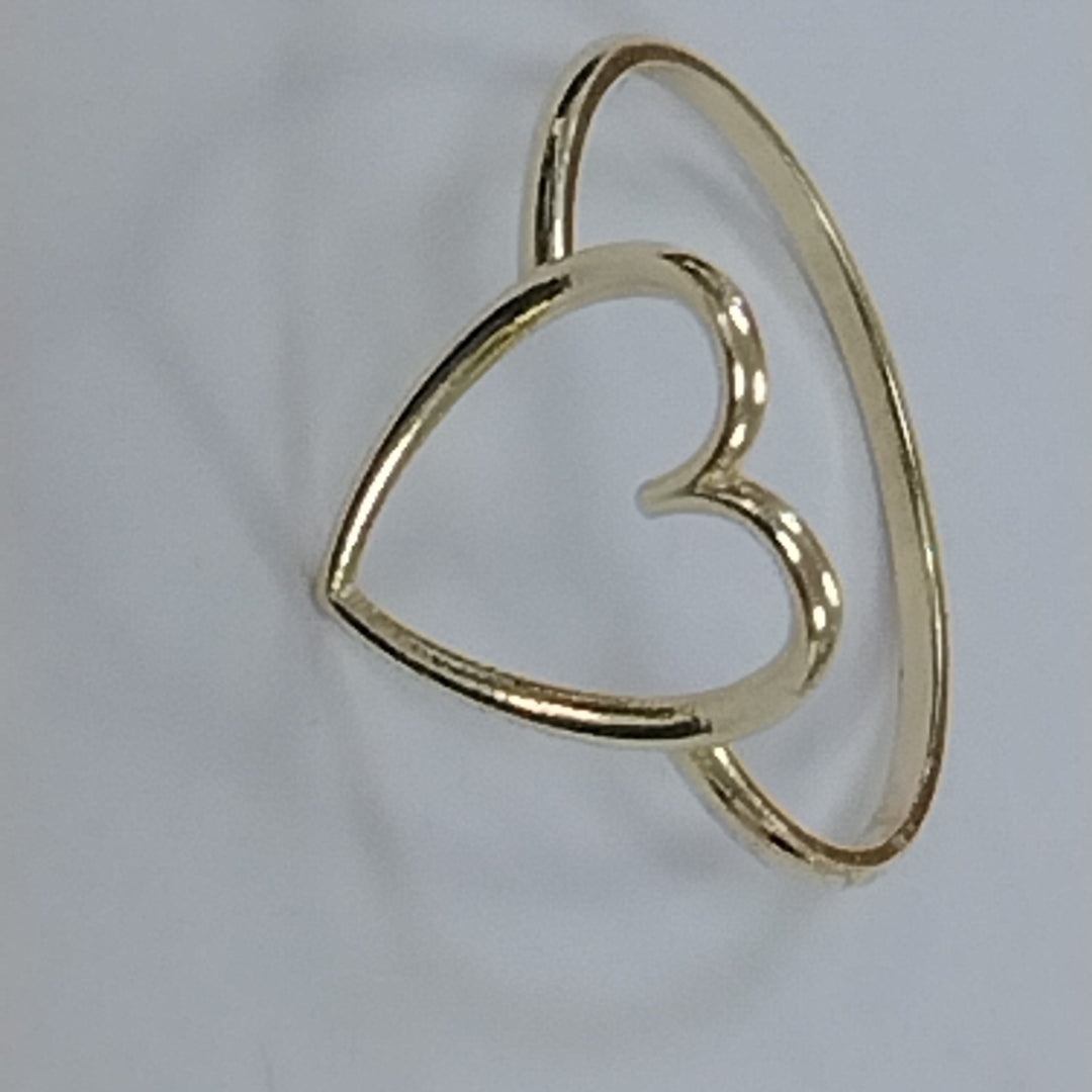 ANILLOS ANILLITO FIG CORAZON 10K TALLA 8 0.8 GR (NUEVO)