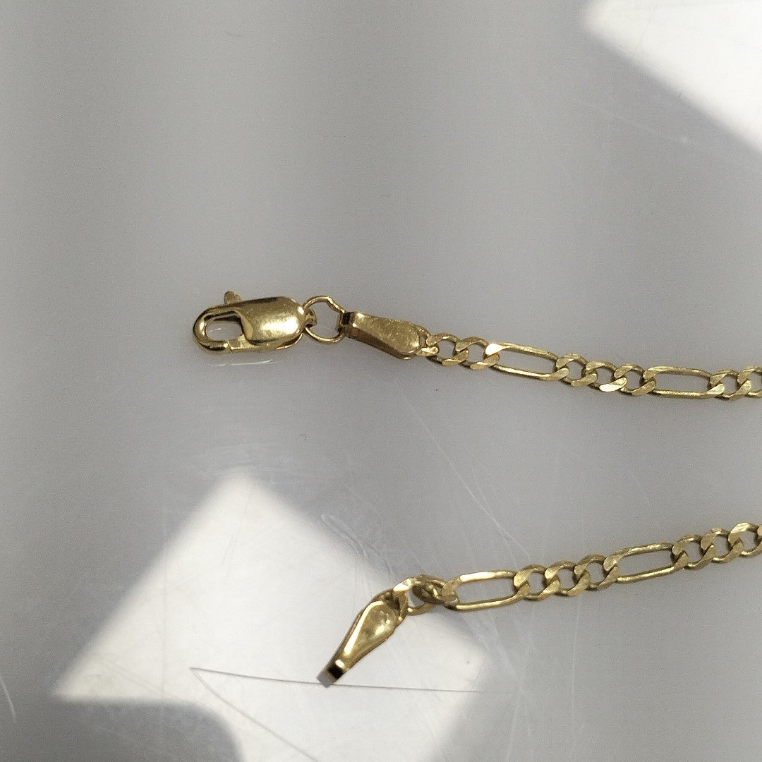 PULSERA TEJIDO 3X1 14K 18 CM 2 GR (NUEVO)