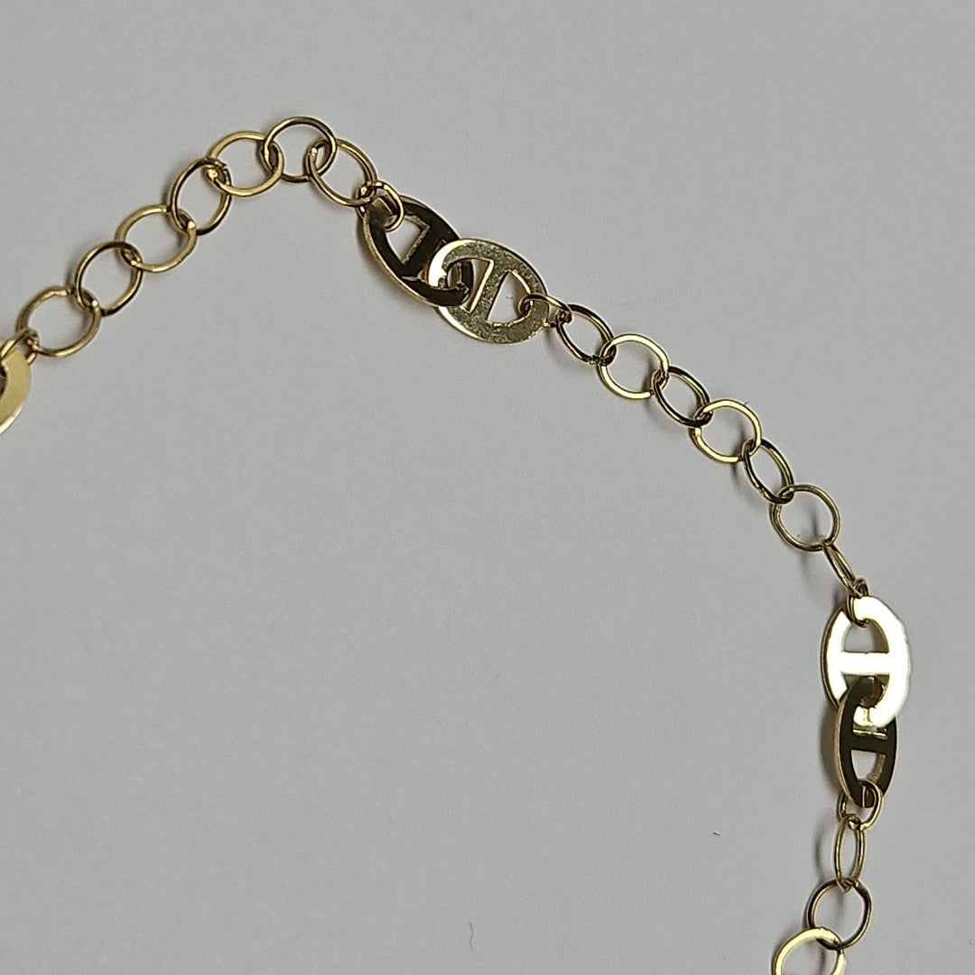 PULSERA TEJIDO ESPECIAL 14K 18 CM 1.5 GR (NUEVO)