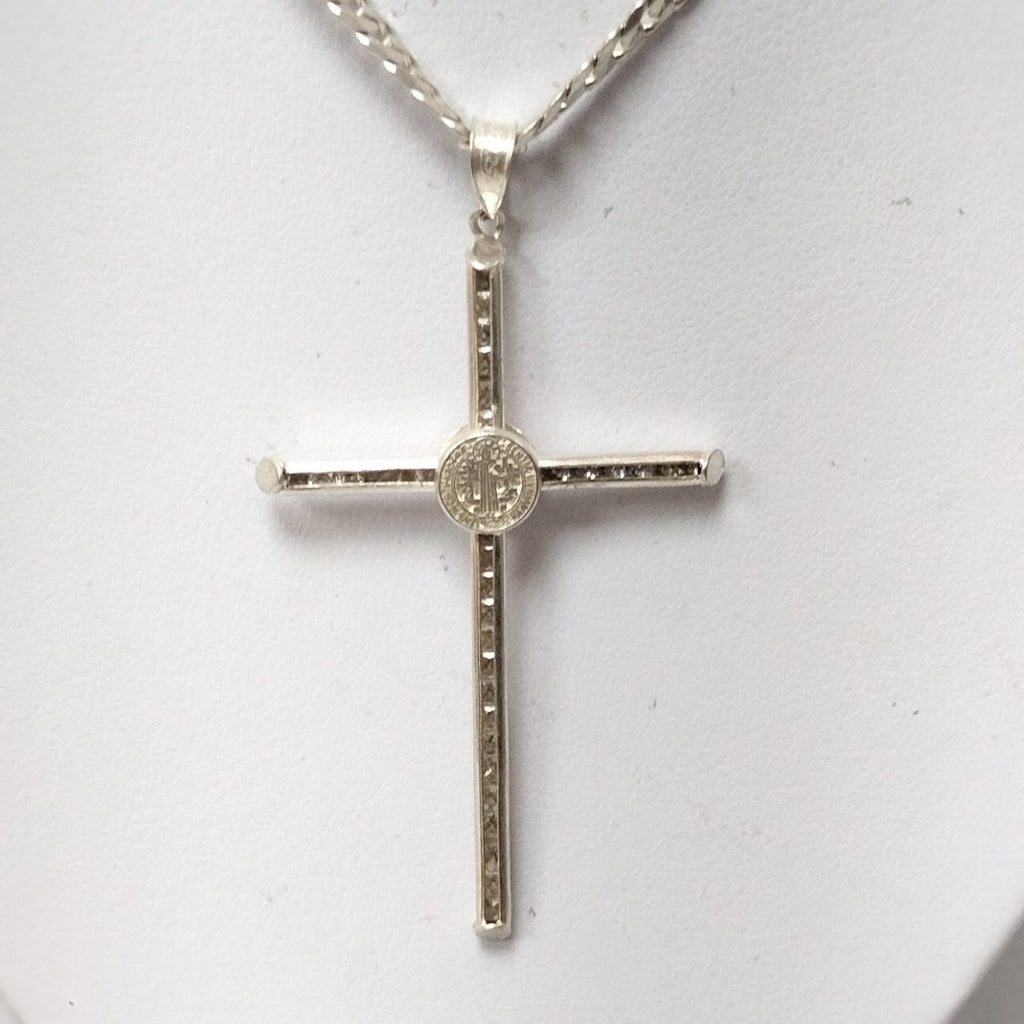 CADENA, CRUZ PLATA 17.7 GRMS (SEMINUEVO)