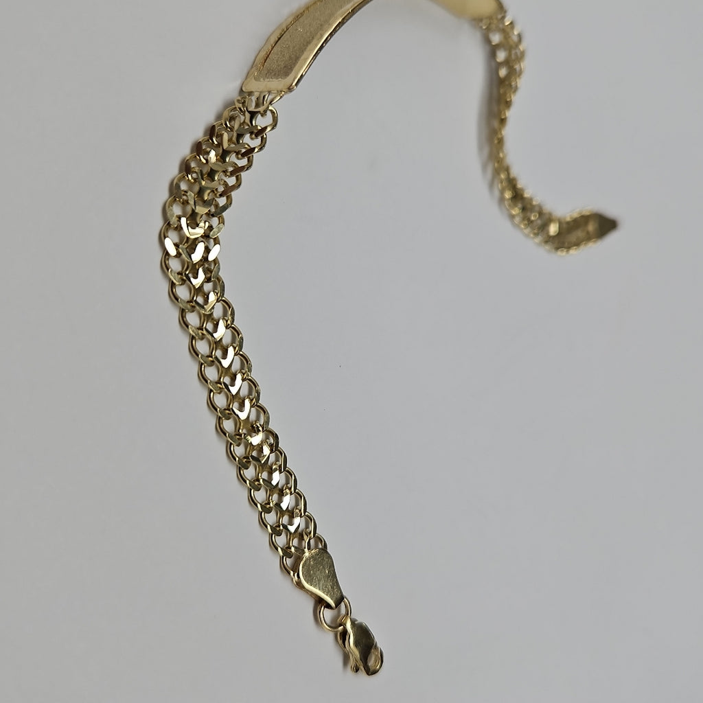 PULSERA ESCLAVA CHINO 14K 21 CM 9.8 GR (NUEVO)
