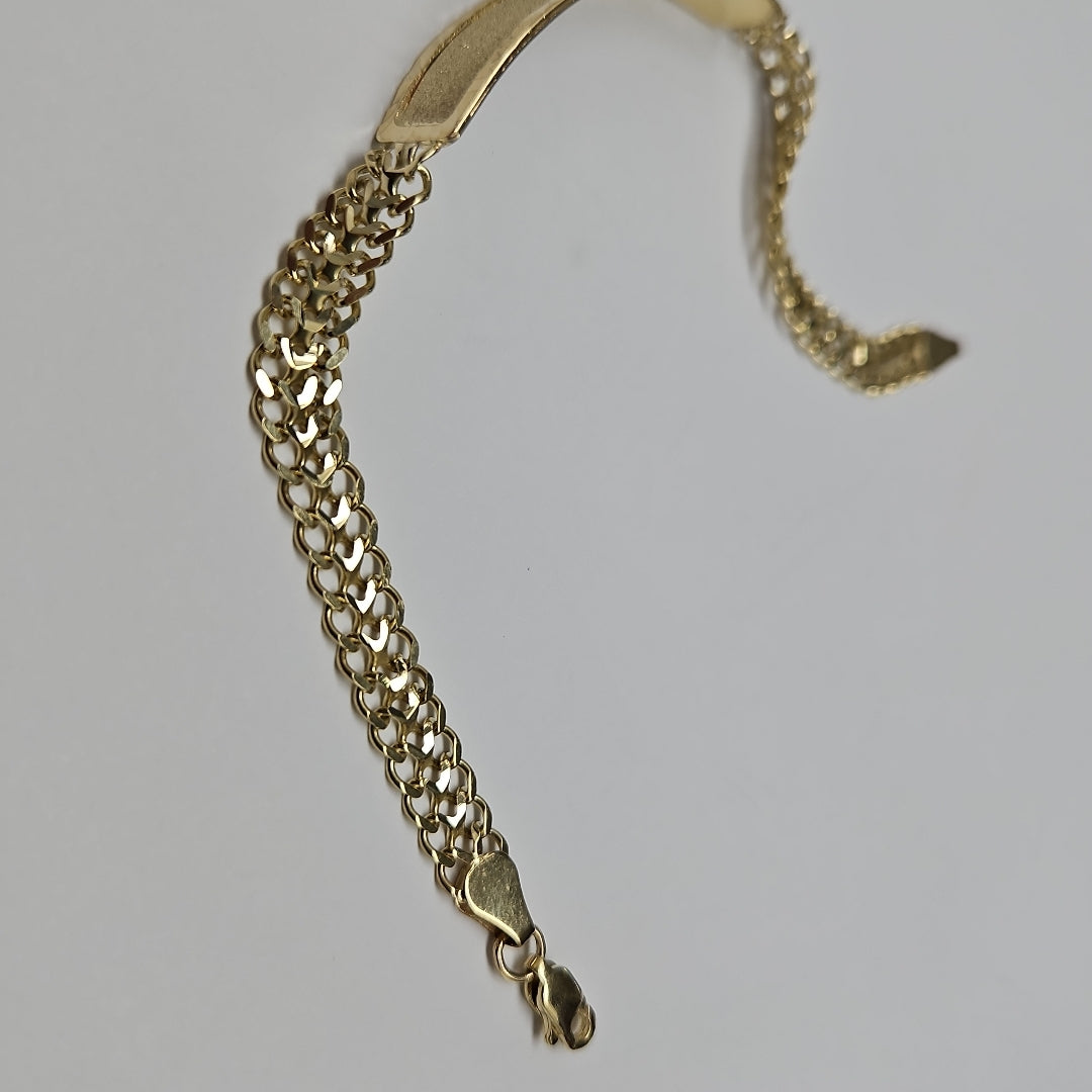 PULSERA ESCLAVA CHINO 14K 21 CM 9.8 GR (NUEVO)