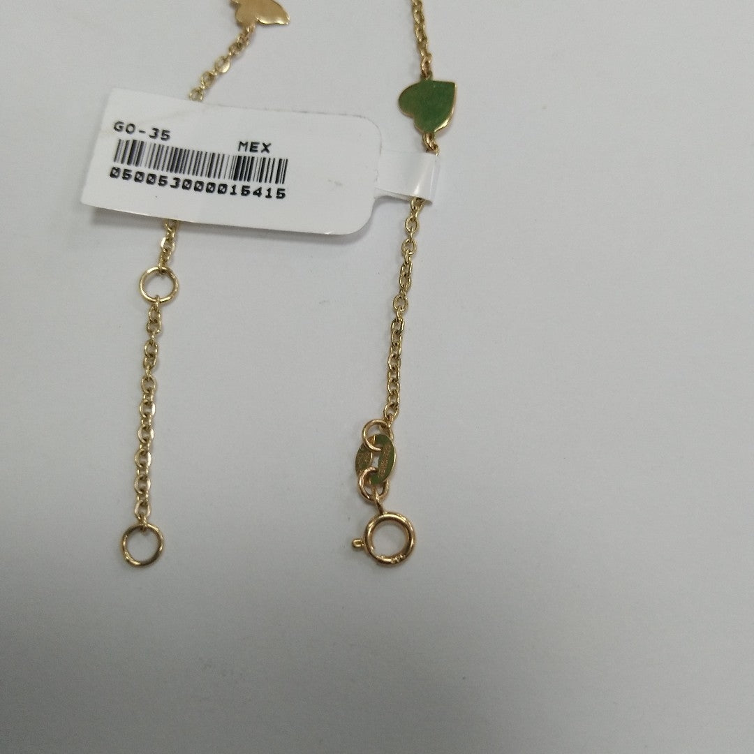 PULSERA ESPECIAL C FIGURAS 14K 18 CM 1.7 GR (NUEVO)
