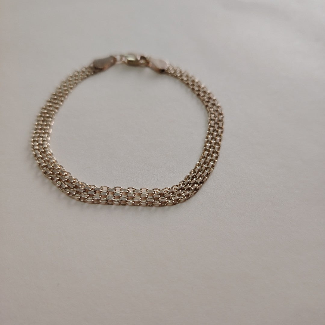 PULSERA ESPECIAL 14K 18 CM 4.7 GR (NUEVO)