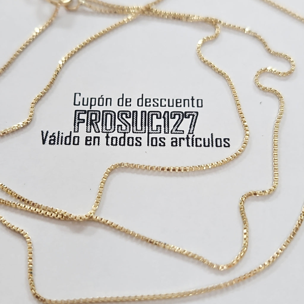 CADENA VENECIANO 14K 55 CM 1.8 GR (NUEVO)