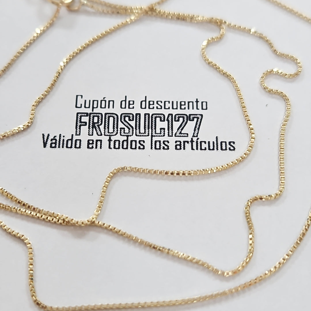CADENA VENECIANO 14K 55 CM 1.8 GR (NUEVO)