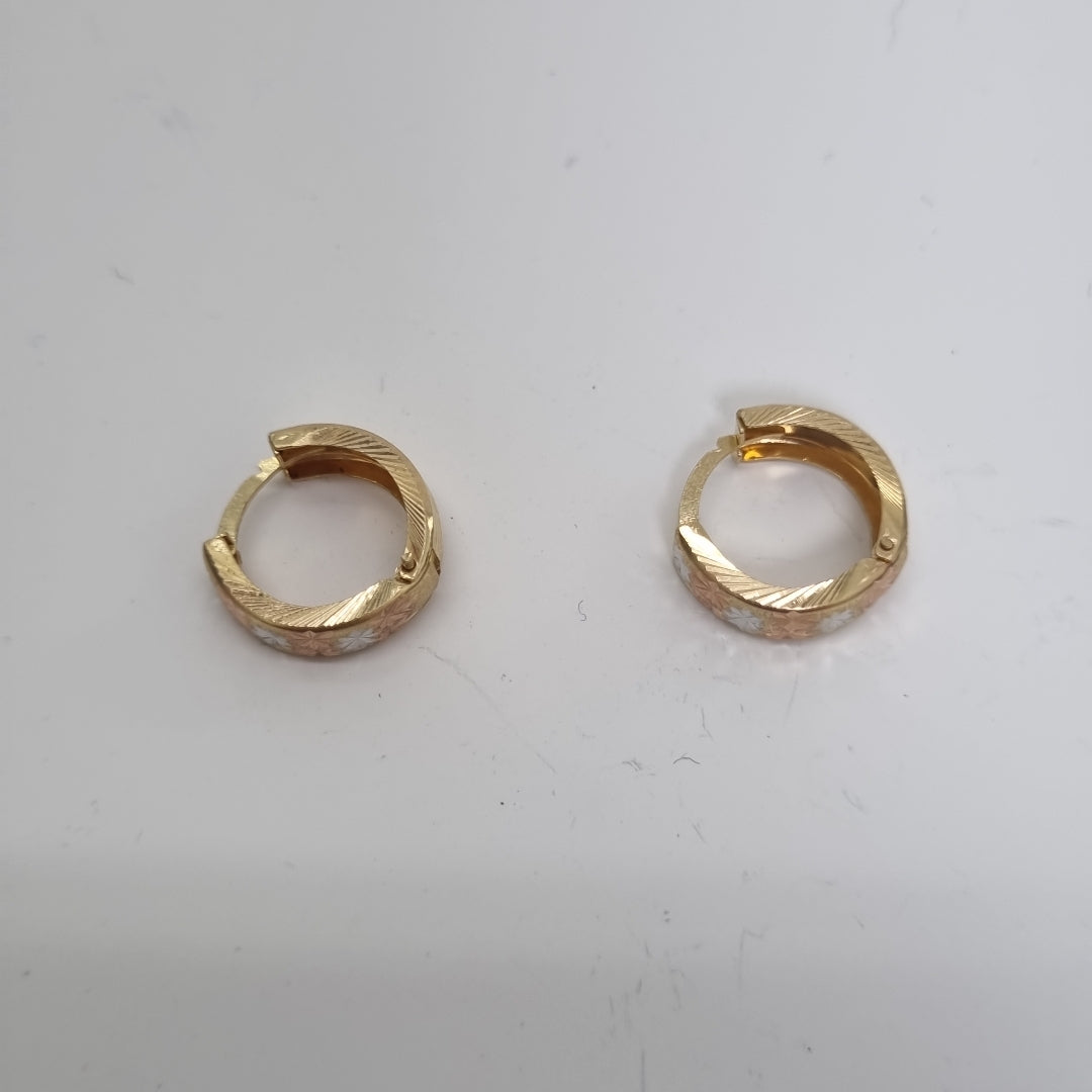 ARRACADAS PAR ORO 14 K 2 GRMS (SEMINUEVO)