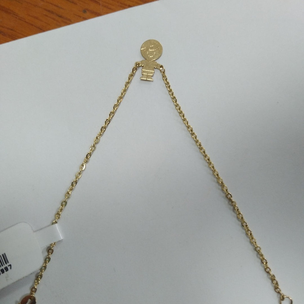 PULSERA TEJIDO ESPECIAL FIG NIÑO 14K 18 CM 1.4 GR (NUEVO)