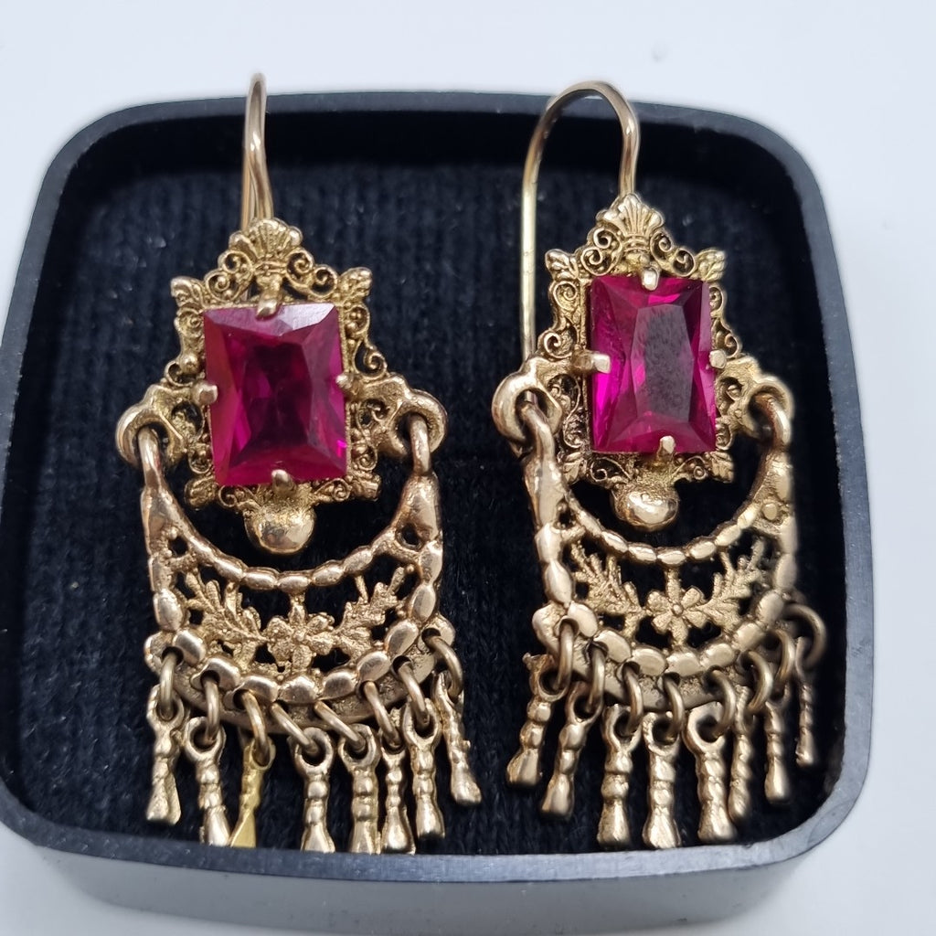 ARETES PAR ORO 8 K 5.4 GRMS (SEMINUEVO)