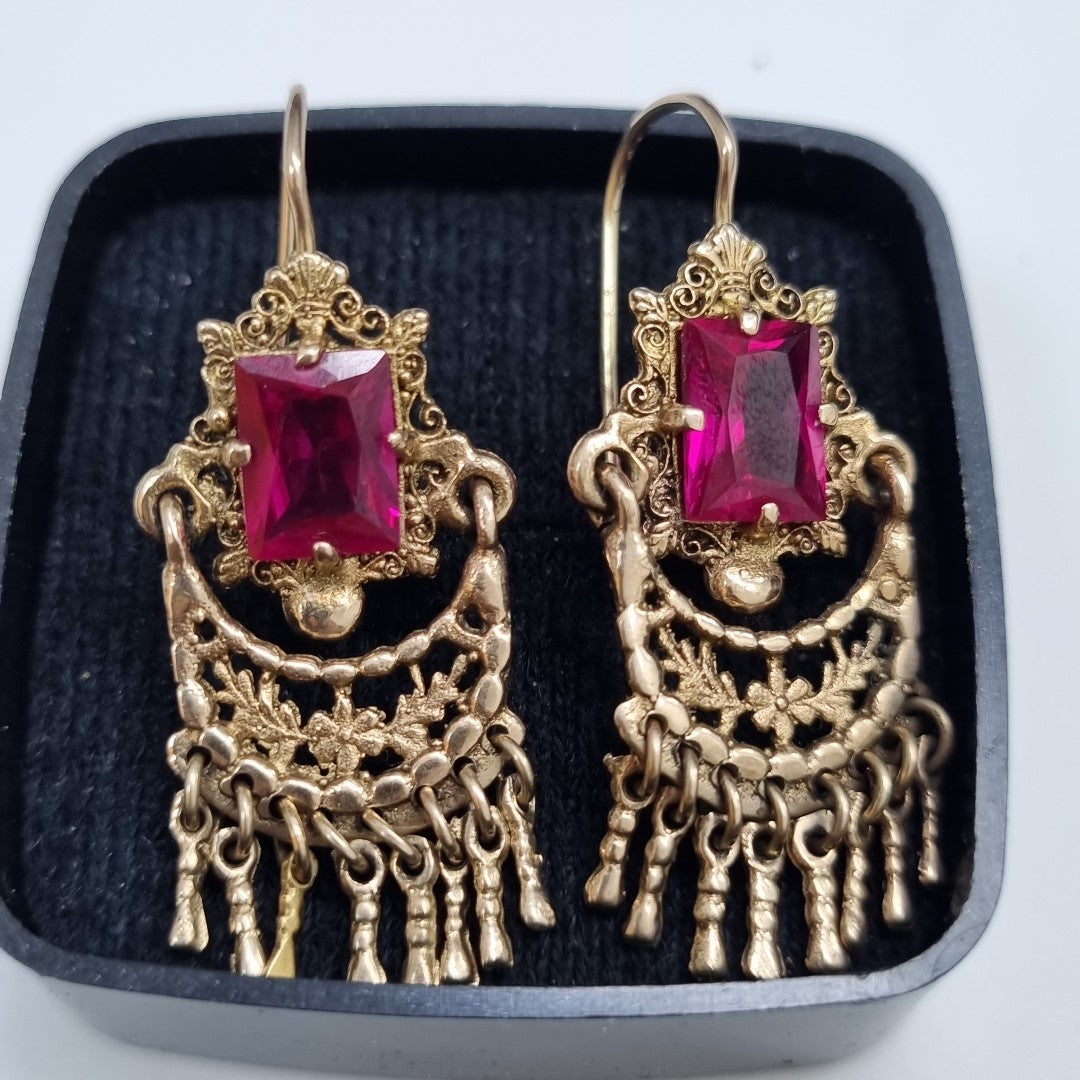 ARETES PAR ORO 8 K 5.4 GRMS (SEMINUEVO)