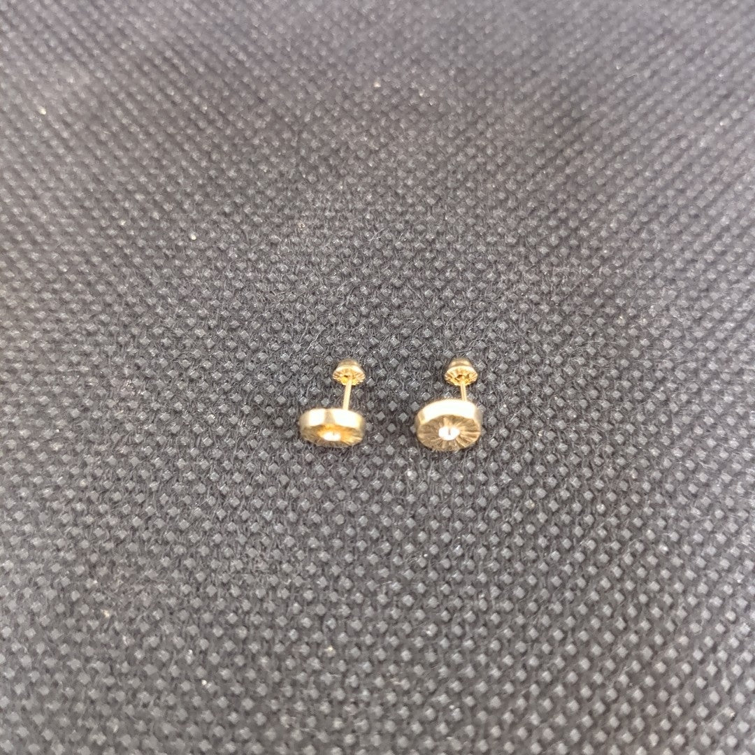 BROQUELES BROQUEL FIG BOTON C CIRCONIA 14K 0.2916 GR (NUEVO)