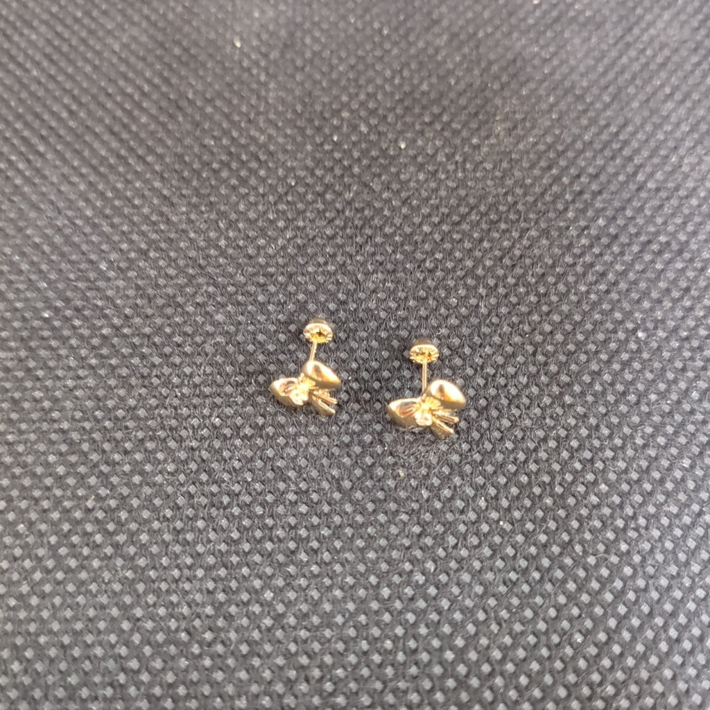 BROQUELES BROQUEL FIG MOÑO C CIRCONIA 14K 0.2441 GR (NUEVO)