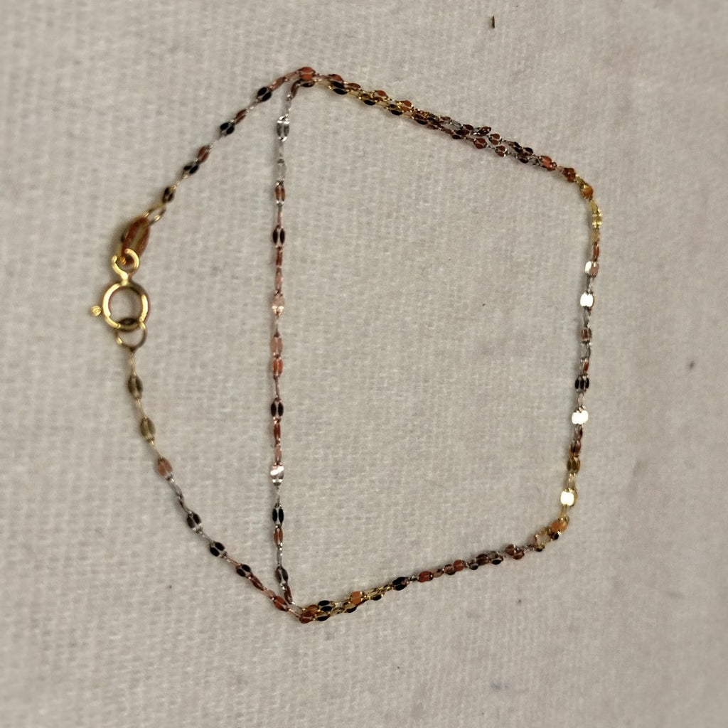 CADENA ORO COMBINADO 10 K 0.7 GRMS (SEMINUEVO)