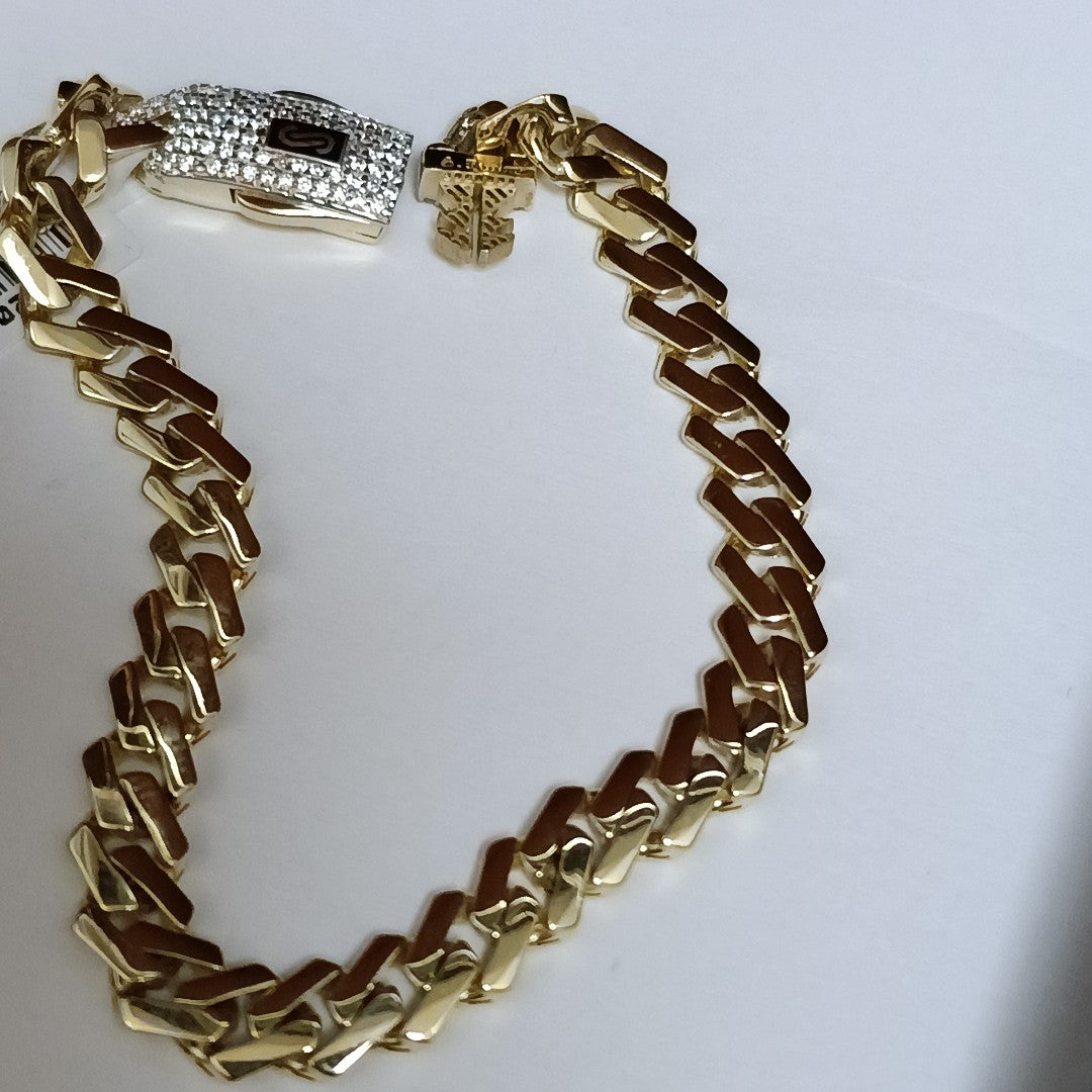 PULSERA MONACO ORO 10K 6.9 (NUEVO)